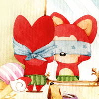 关于阿狸的qq头像,可爱红色的小狐狸