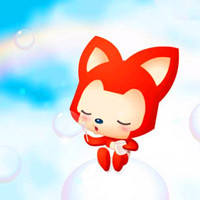 最新可爱阿狸qq头像图片,穿着白色小短裤的红色小狐狸