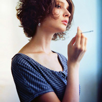 欧美非主流超拽女生叼烟霸气头像图片,抽烟的样子是不是很个性