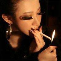 非主流叼烟女生头像,女人抽烟霸气的样子有点拽