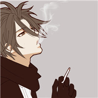 抽烟动漫男头 动漫二次元烟瘾少年头像图片