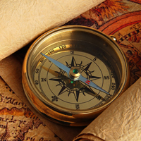 古典复古唯美指南针头像图片,判别方位的简单仪器
