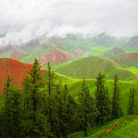 青海祁连山风景头像,祁连山风景区美丽景色