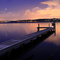 湖中的木桥唯美意境图片,微信唯美头像