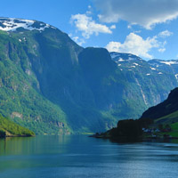 微信唯美风景头像,高清挪威纳柔依峡湾风景美图