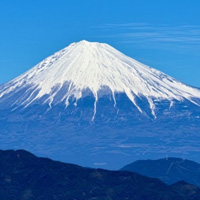 日本富士山风景头像,远处的山感觉在眼前一样