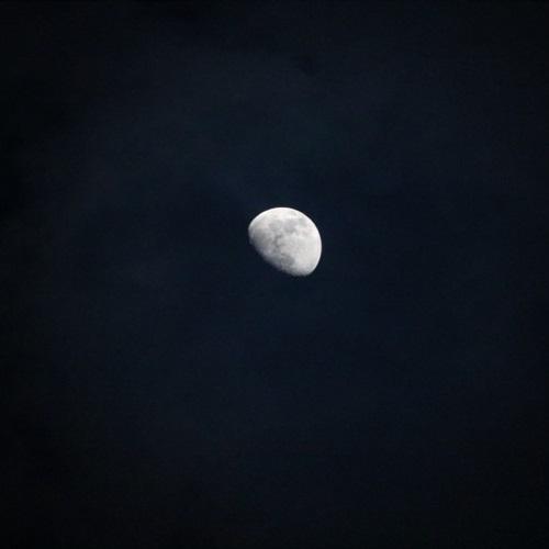 美丽的夜晚风景微信头像，明亮皎洁的月亮美极了