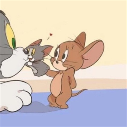 猫和老鼠情侣头像，猫和老鼠情侣头像高清一男一女分开的