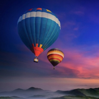 唯美热气球图片头像,带你飞向高空,让你感受地球的美好