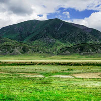 赛里木湖风景图片头像,风光秀丽的高山湖泊