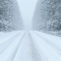 冬季雪天道路风景图片,有了雪更美丽了