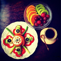 可爱创意美食QQ头像图片,美味早餐哪舍得吃呀