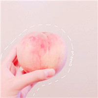 现在是吃桃子的季节 水果桃子头像可爱