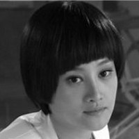 女演员牛丽燕个性QQ头像图片,黑白色的,体现不一样的美感