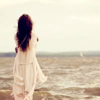qq海边女生头像,唯美海边女生头像,大海呀大海我爱你