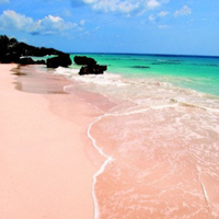 海边风景头像图片,粉色沙滩风景图片头像大全