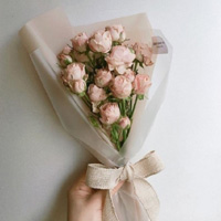花卉温馨粉色花朵花束唯美头像图片