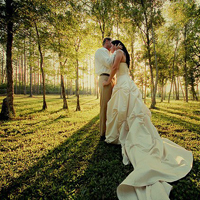 非常漂亮的唯美情侣婚纱qq头像图片，献给9月新婚的准备结婚的朋友