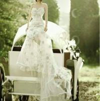 穿婚纱的女生唯美头像图片,白色的婚纱,是纯洁的