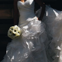 唯美婚纱照头像,穿着婚纱的美丽新娘图片