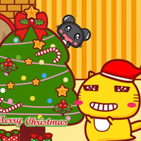 圣诞节可爱卡通头像,开心快乐戴圣诞帽的孩子