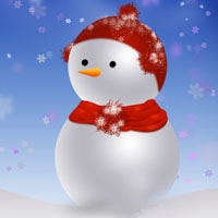 圣诞节雪人头像图片,愿你在平安夜里开心