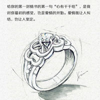 戒指背后的故事,手绘戒指设计图草图加文字