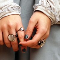 女生戴戒指头像,女生右手戴戒指的含义你懂吗
