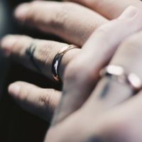 幸福有爱戴在手上的戒指图片,情侣戴戒指牵手头像