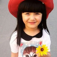 甜美如花的笑容,“糖妹妹”张籽沐花间QQ头像,本月最亲的照片
