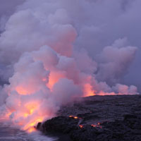 火山爆发的图片，微信个性头像