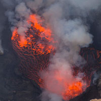 火山爆发的图片，微信个性头像