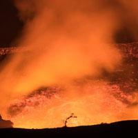 火山爆发的图片，微信个性头像