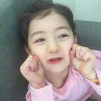 五岁韩美小混血Ellie萝莉头像,大大的眼睛太可人了