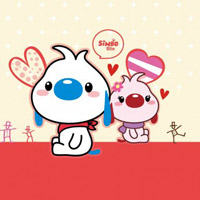 辛巴狗和哈米兔漫画卡通QQ头像图片