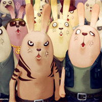 可爱卡通兔子头像,让我们变成一只兔子