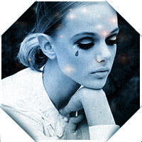 最新PS原创形状系列欧美个性女生头像图片,加入了星芒美化效果