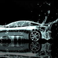 个性微信汽车头像,水中汽车唯美创意图片