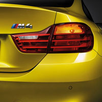 新款宝马M4高清跑车图片,黄色的很好看