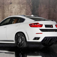 好看白色外形时尚的宝马X6汽车QQ图片