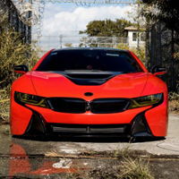 宝马汽车头像,红色的宝马BMW i8跑车图片