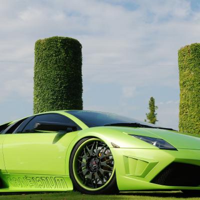 最酷的汽车头像图片，绿色拉风跑车全网最火帅气的