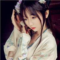 日系女生头像图片,漂亮好看的和服美女