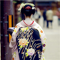 日系真人女生头像，全部是穿和服的美女图片
