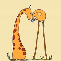 长颈鹿可爱卡通头像
