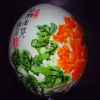 雕刻+彩绘型鸡蛋壳画艺术头像图片_把彩绘蛋壳艺术发挥得淋漓尽致