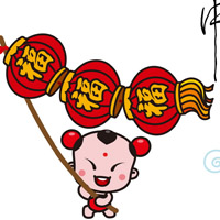 招财童子卡通头像图片,吉祥中国,之中国梦