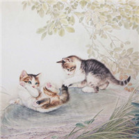 手绘猫咪图片头像图片,三只猫和老鼠的故事