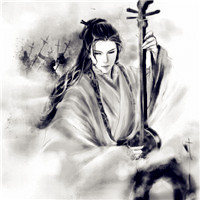 手绘水墨古风动漫头像男,古代帅哥美男子