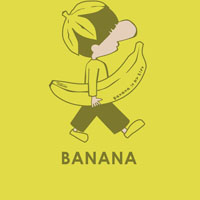 卡通香蕉头像,卡通香蕉简笔画QQ头像图片大全
